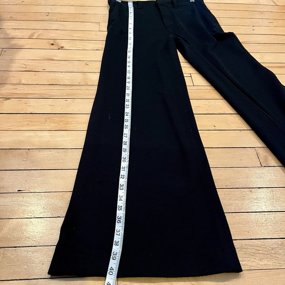 Anthropologie Black Wide-Leg Trousers 26" Waist - Picture 8 of 9